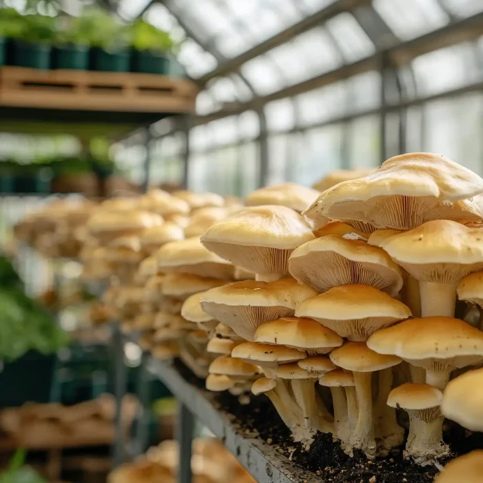 Mushroom cultivation in controlled conditions